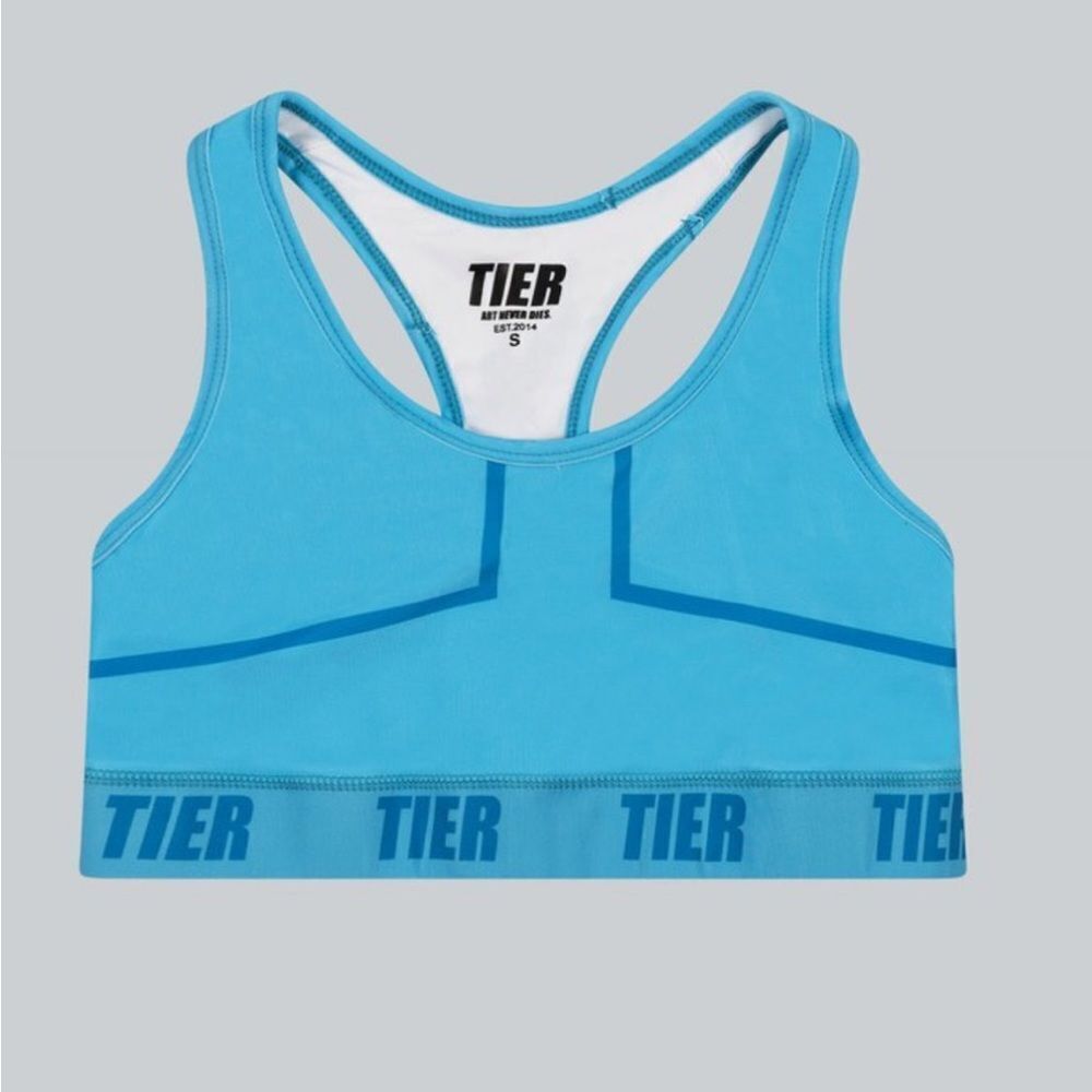 TIER MALIBU‎ BLUE SPORTS BRA SZ S NWT IN PACKAGING